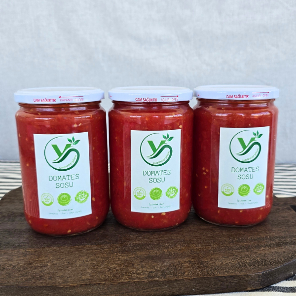 Gaziantep Yörem Ev Yapımı Domates Sosu 3 Adet