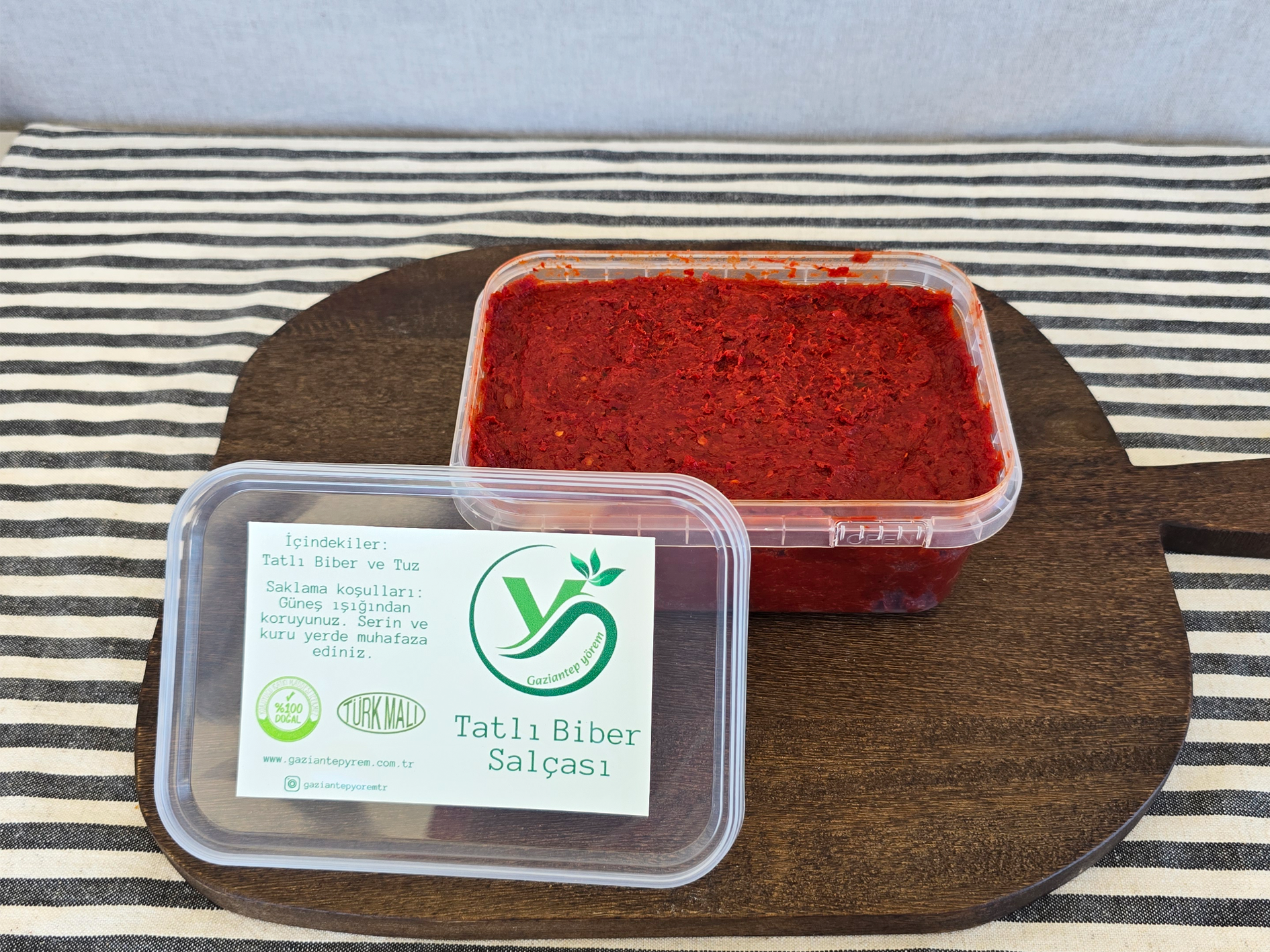 Gaziantep Yörem Tatlı Biber Salçası