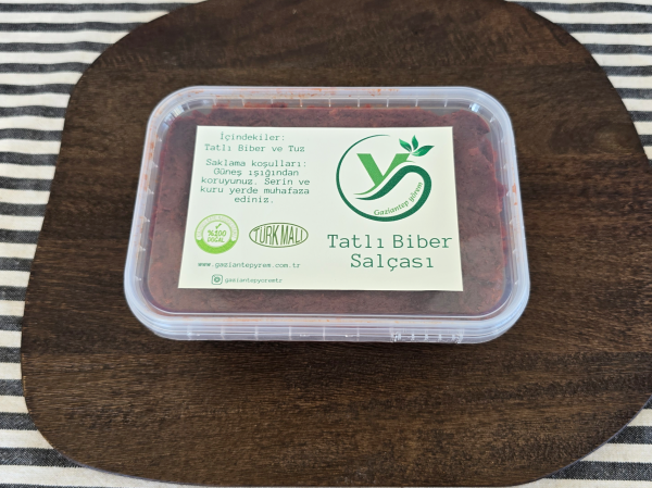 Gaziantep Yörem Gün Kurusu Tatlı Biber Salçası